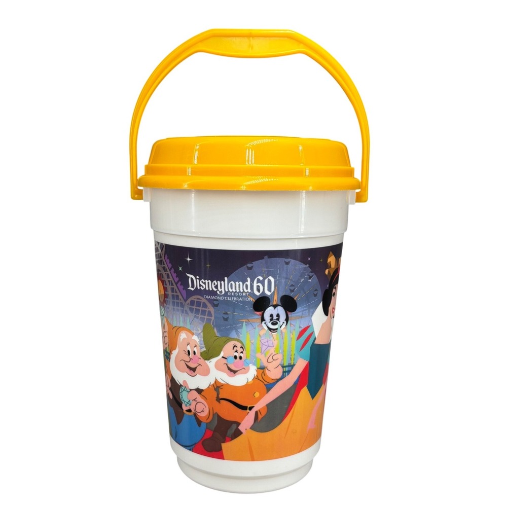Disneyland 60th Anniversary Diamond Celebration Popcorn Bucket Snow White Mickey